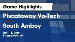 Piscataway Vo-Tech  vs South Amboy Game Highlights - Jan. 15, 2019