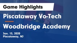 Piscataway Vo-Tech  vs Woodbridge Academy Game Highlights - Jan. 13, 2020