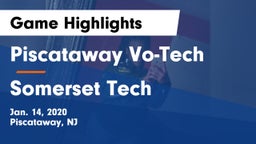 Piscataway Vo-Tech  vs Somerset Tech Game Highlights - Jan. 14, 2020