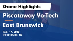 Piscataway Vo-Tech  vs East Brunswick  Game Highlights - Feb. 17, 2020