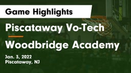 Piscataway Vo-Tech  vs Woodbridge Academy Game Highlights - Jan. 3, 2022