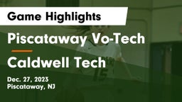 Piscataway Vo-Tech  vs Caldwell Tech Game Highlights - Dec. 27, 2023