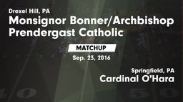 Matchup: Monsignor vs. Cardinal O'Hara  2016