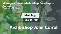 Matchup: Monsignor vs. Archbishop John Carroll 2016