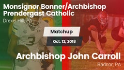Matchup: Monsignor vs. Archbishop John Carroll  2018