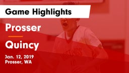 Prosser  vs Quincy  Game Highlights - Jan. 12, 2019