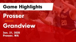 Prosser  vs Grandview  Game Highlights - Jan. 21, 2020