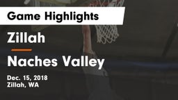 Zillah  vs Naches Valley  Game Highlights - Dec. 15, 2018