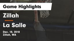 Zillah  vs La Salle  Game Highlights - Dec. 18, 2018