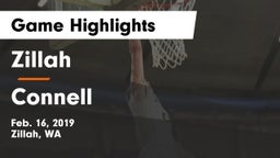 Zillah  vs Connell  Game Highlights - Feb. 16, 2019