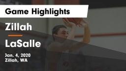 Zillah  vs LaSalle Game Highlights - Jan. 4, 2020