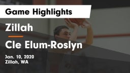 Zillah  vs Cle Elum-Roslyn  Game Highlights - Jan. 10, 2020