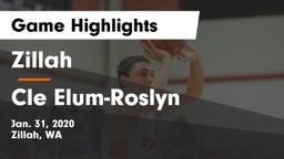 Zillah  vs Cle Elum-Roslyn  Game Highlights - Jan. 31, 2020
