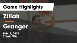 Zillah  vs Granger  Game Highlights - Feb. 5, 2020