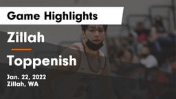 Zillah  vs Toppenish  Game Highlights - Jan. 22, 2022