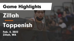 Zillah  vs Toppenish  Game Highlights - Feb. 4, 2022