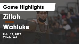 Zillah  vs Wahluke Game Highlights - Feb. 12, 2022