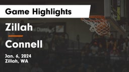 Zillah  vs Connell  Game Highlights - Jan. 6, 2024