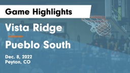 Vista Ridge  vs Pueblo South  Game Highlights - Dec. 8, 2022