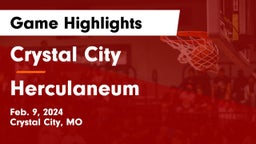 Crystal City  vs Herculaneum  Game Highlights - Feb. 9, 2024