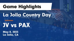 La Jolla Country Day  vs JV vs PAX Game Highlights - May 8, 2023