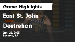 East St. John  vs Destrehan Game Highlights - Jan. 20, 2023