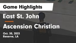 East St. John  vs Ascension Christian Game Highlights - Oct. 30, 2023