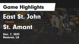 East St. John  vs St. Amant  Game Highlights - Dec. 7, 2023