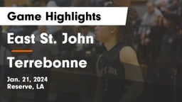 East St. John  vs Terrebonne Game Highlights - Jan. 21, 2024