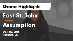 East St. John  vs Assumption Game Highlights - Dec. 20, 2019