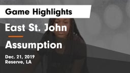 East St. John  vs Assumption  Game Highlights - Dec. 21, 2019