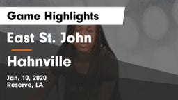 East St. John  vs Hahnville Game Highlights - Jan. 10, 2020
