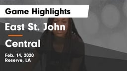 East St. John  vs Central  Game Highlights - Feb. 14, 2020