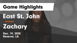 East St. John  vs Zachary Game Highlights - Dec. 19, 2020