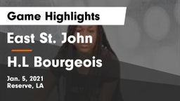 East St. John  vs H.L Bourgeois Game Highlights - Jan. 5, 2021