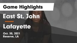 East St. John  vs Lafayette  Game Highlights - Oct. 30, 2021