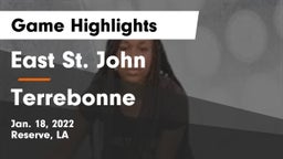 East St. John  vs Terrebonne Game Highlights - Jan. 18, 2022
