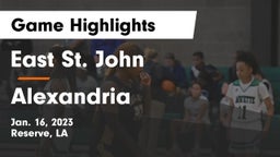 East St. John  vs Alexandria Game Highlights - Jan. 16, 2023