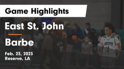East St. John  vs Barbe  Game Highlights - Feb. 23, 2023