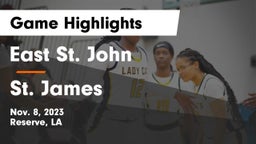 East St. John  vs St. James  Game Highlights - Nov. 8, 2023