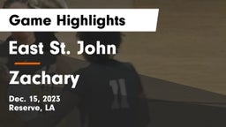 East St. John  vs Zachary Game Highlights - Dec. 15, 2023
