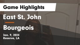 East St. John  vs Bourgeois  Game Highlights - Jan. 9, 2024
