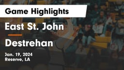 East St. John  vs Destrehan  Game Highlights - Jan. 19, 2024