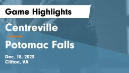 Centreville  vs Potomac Falls  Game Highlights - Dec. 18, 2023