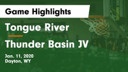 Tongue River  vs Thunder Basin JV Game Highlights - Jan. 11, 2020
