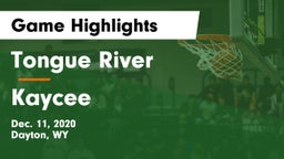 Tongue River  vs Kaycee  Game Highlights - Dec. 11, 2020