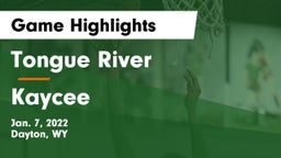 Tongue River  vs Kaycee  Game Highlights - Jan. 7, 2022