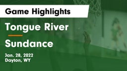 Tongue River  vs Sundance  Game Highlights - Jan. 28, 2022