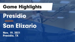 Presidio  vs San Elizario Game Highlights - Nov. 19, 2021