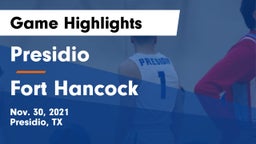 Presidio  vs Fort Hancock Game Highlights - Nov. 30, 2021